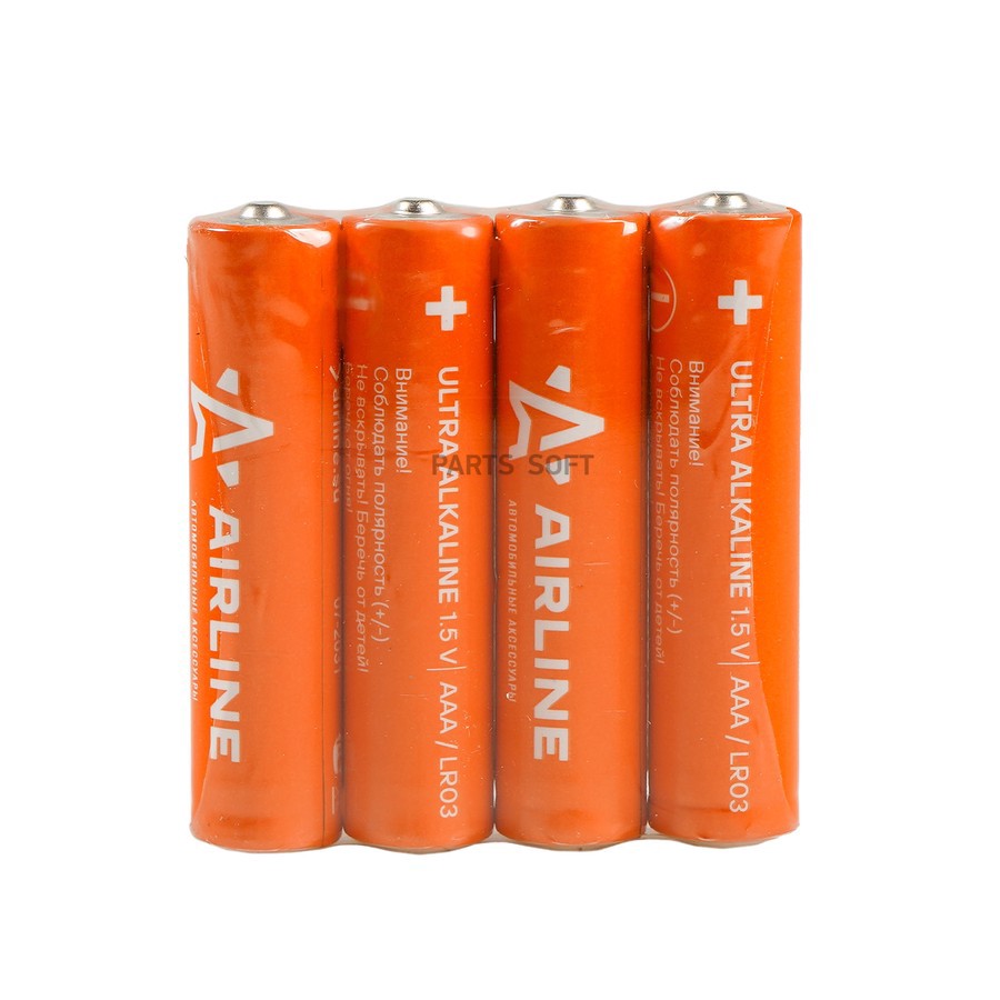 Батарейка AAA/LR03 "AIRLINE" (щелочная) (4 шт.) - AIRLINE None None